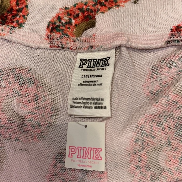 NWT VS Pink Cozy Sleep Donut Pajamas Set size L - Picture 8 of 9